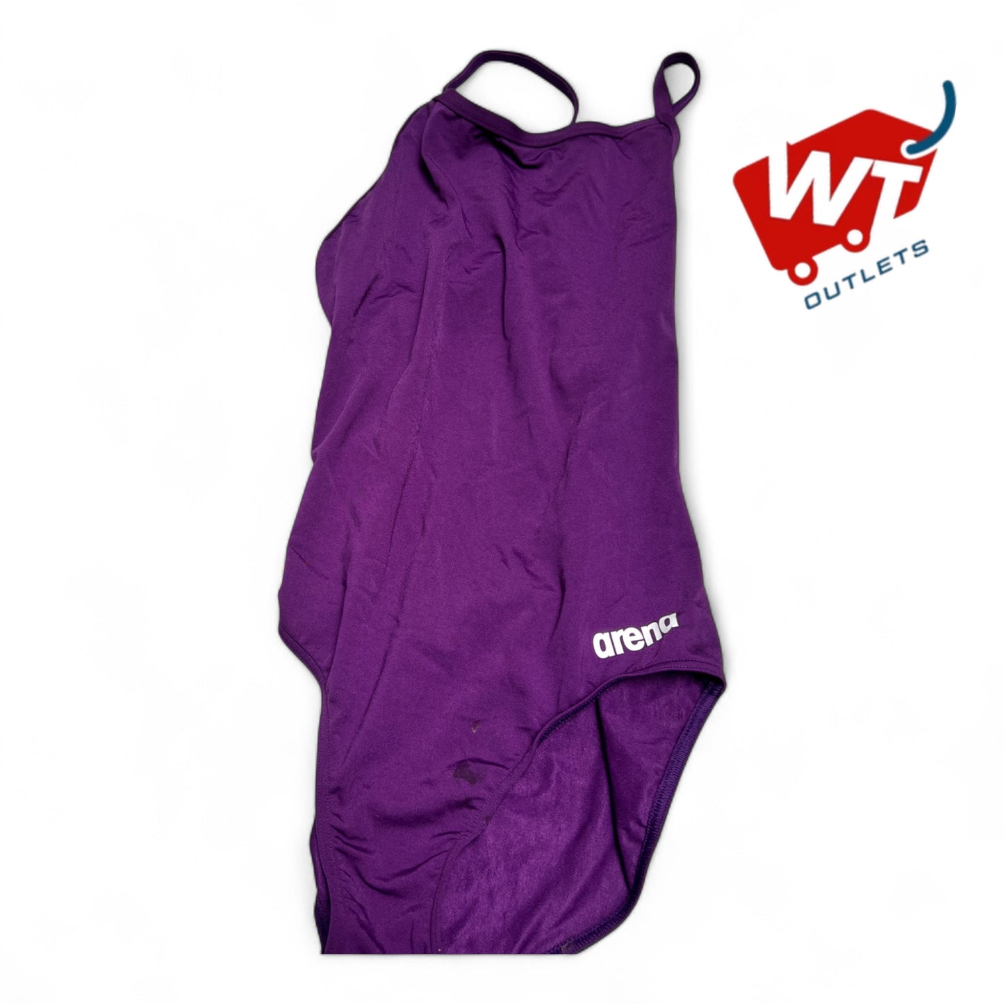 ARENA Performance Women's MaxLife Swimsuit Solid Light Drop Back One Piece Swim Suit - 40