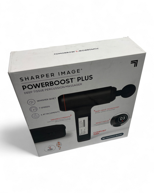 Sharper Image - Powerboost Deep Tissue Massager - Black