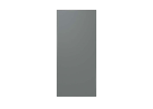 Samsung - Bespoke 4-Door French Door Refrigerator Panel - Top Panel - Gray Glass