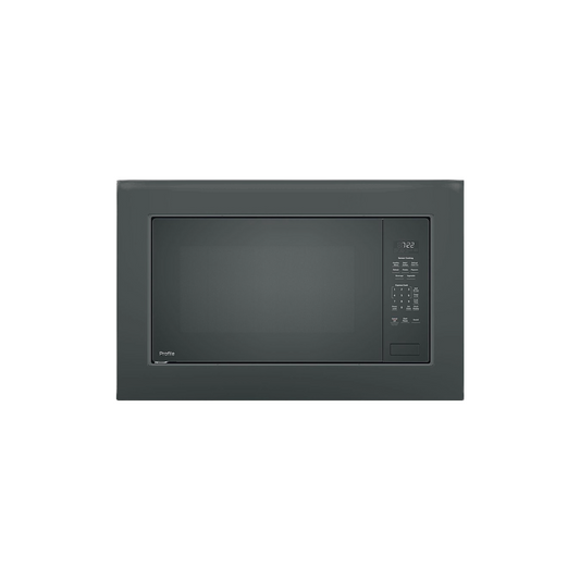 GE - 26.9" Trim Kit for Microwaves - Black Slate - JX9152ELDS