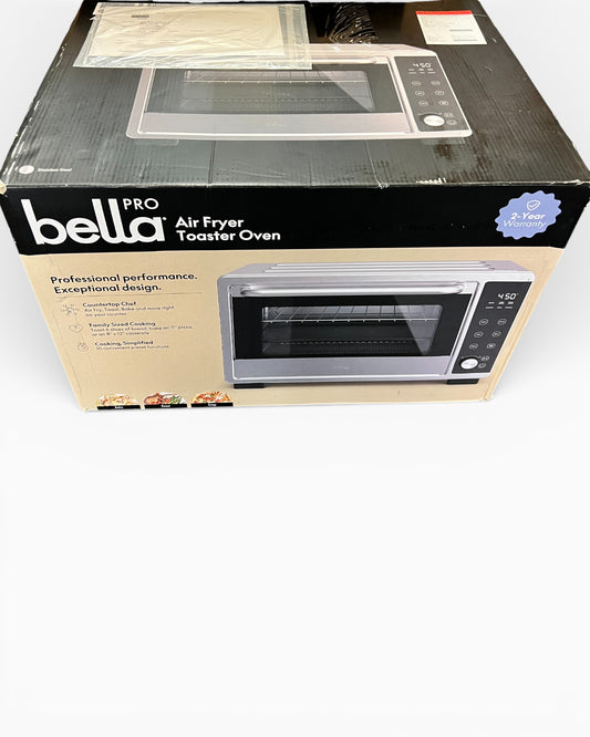 bella PRO - 6-Slice Air Fryer Toaster Oven- Stainless Steel