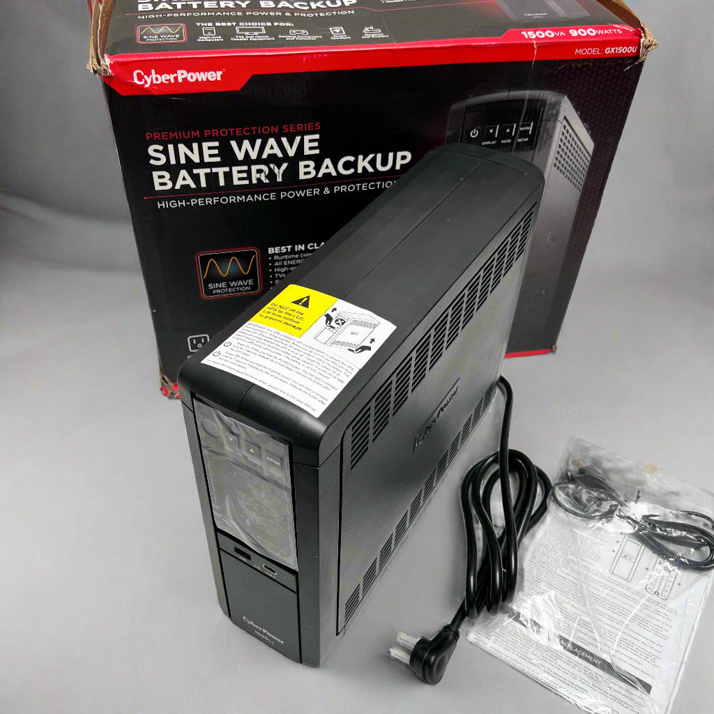 CyberPower - 1500VA Sine Wave Battery Back-Up System -  GX1500U