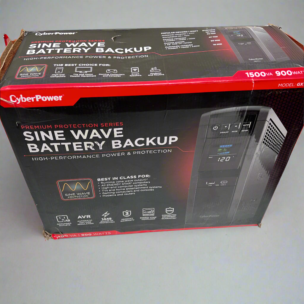 CyberPower - 1500VA Sine Wave Battery Back-Up System -  GX1500U