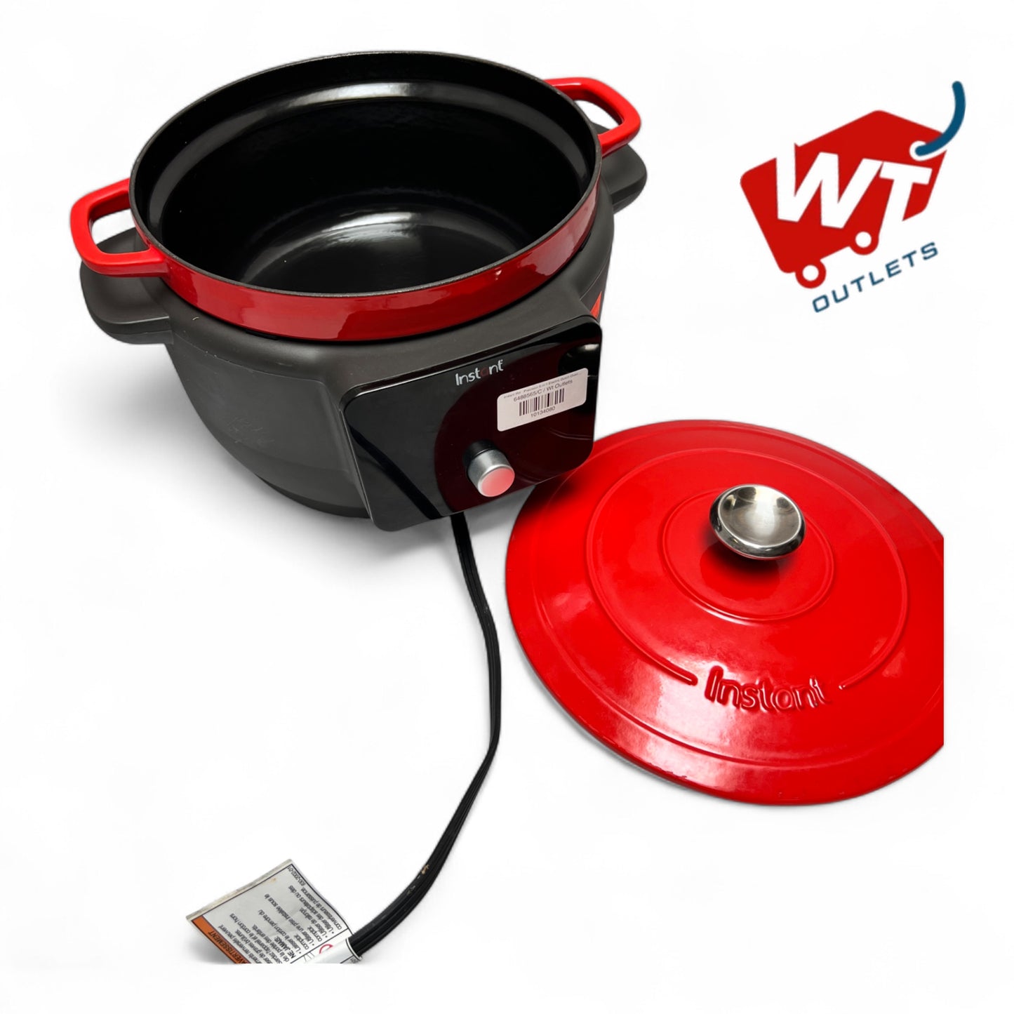Instant Pot - Precision 5-in-1 Electric Dutch Oven - Cast Iron - Red
