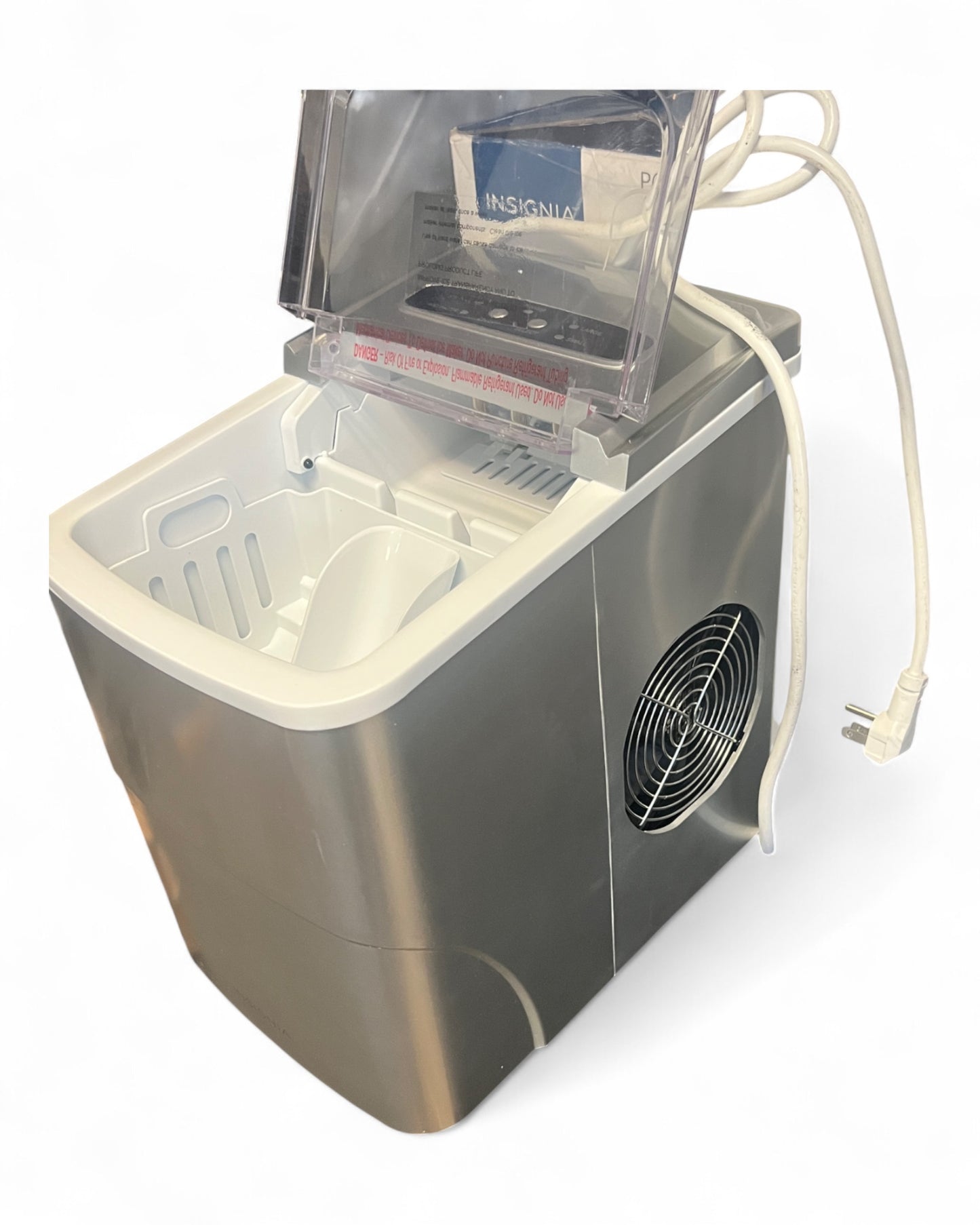 Insignia - Portable Ice Maker with Auto Shut-Off - Silver