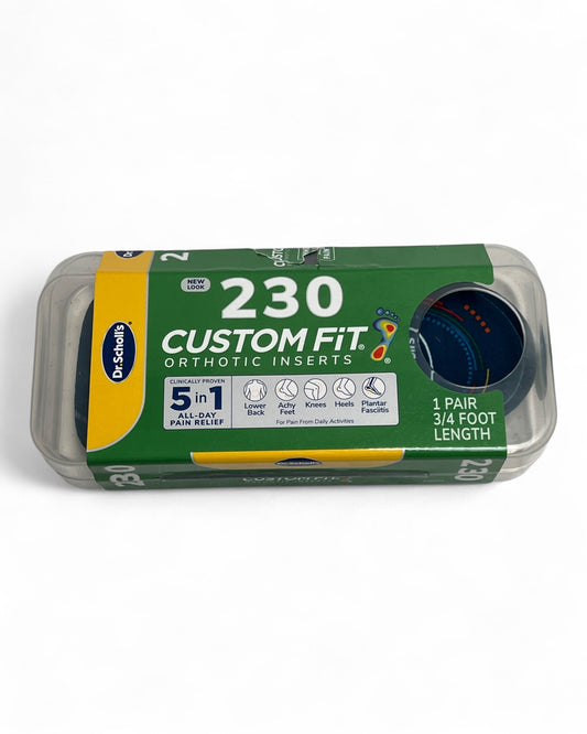 Dr Scholls Custom Fit 230 Insoles 3/4 Foot